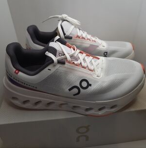 On Cloud Cloudsurfer Next Womans 8.5 Running Shoes-white/flame